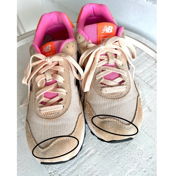 New Balance Women's Pink and Black Sneakers - Picture 6 of 9